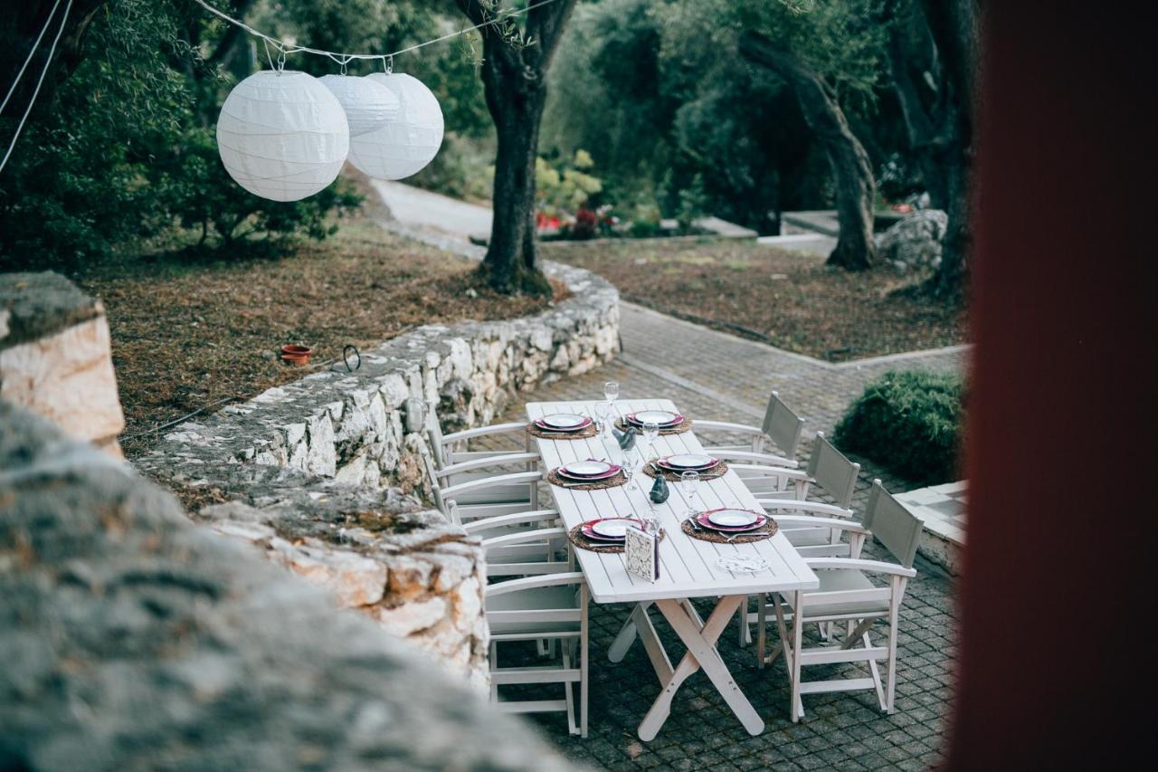 Villa La Casa Rossa Áyios Nikítas Esterno foto