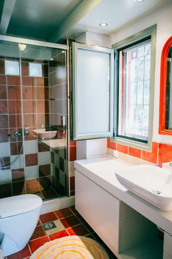 Villa La Casa Rossa Áyios Nikítas Esterno foto