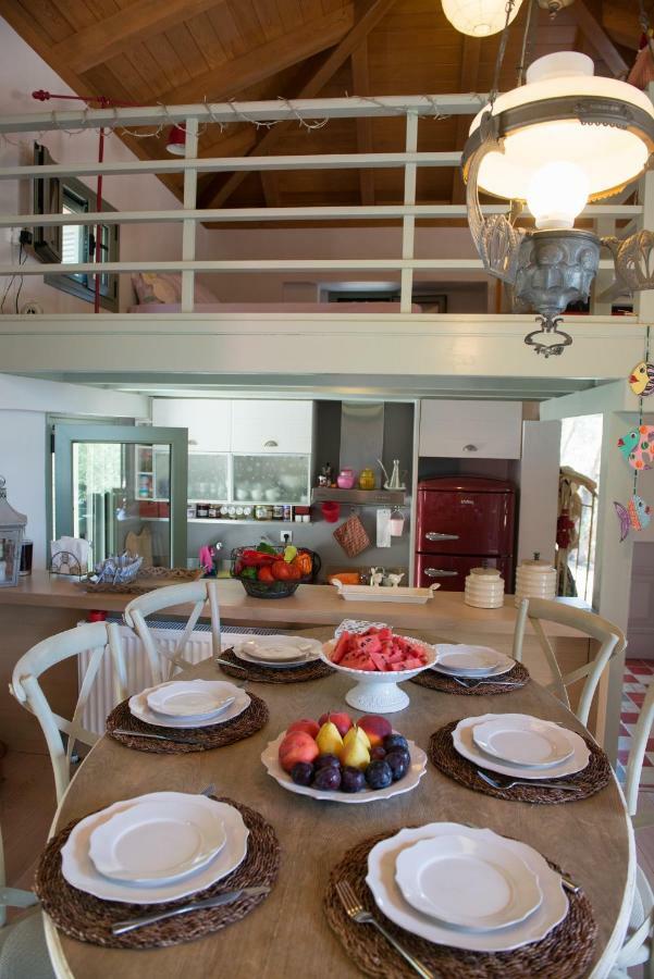 Villa La Casa Rossa Áyios Nikítas Esterno foto