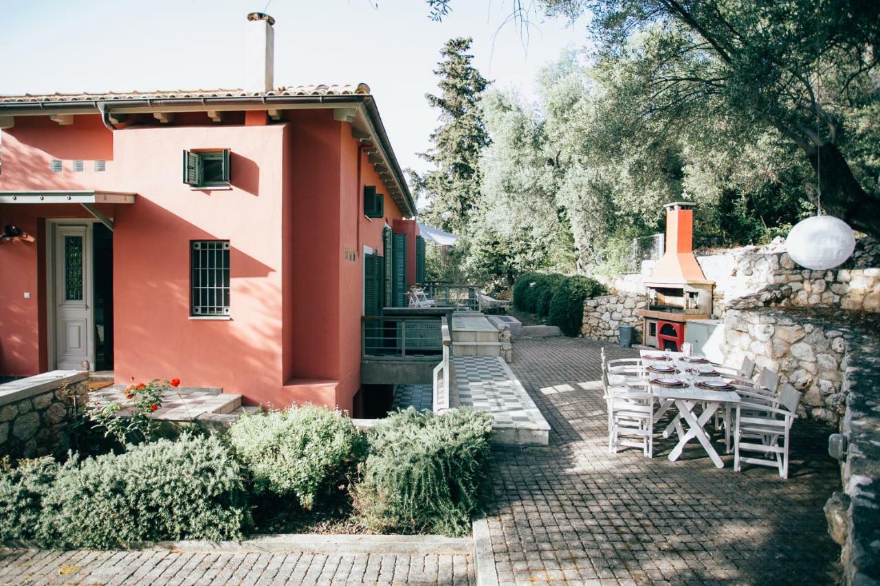 Villa La Casa Rossa Áyios Nikítas Esterno foto
